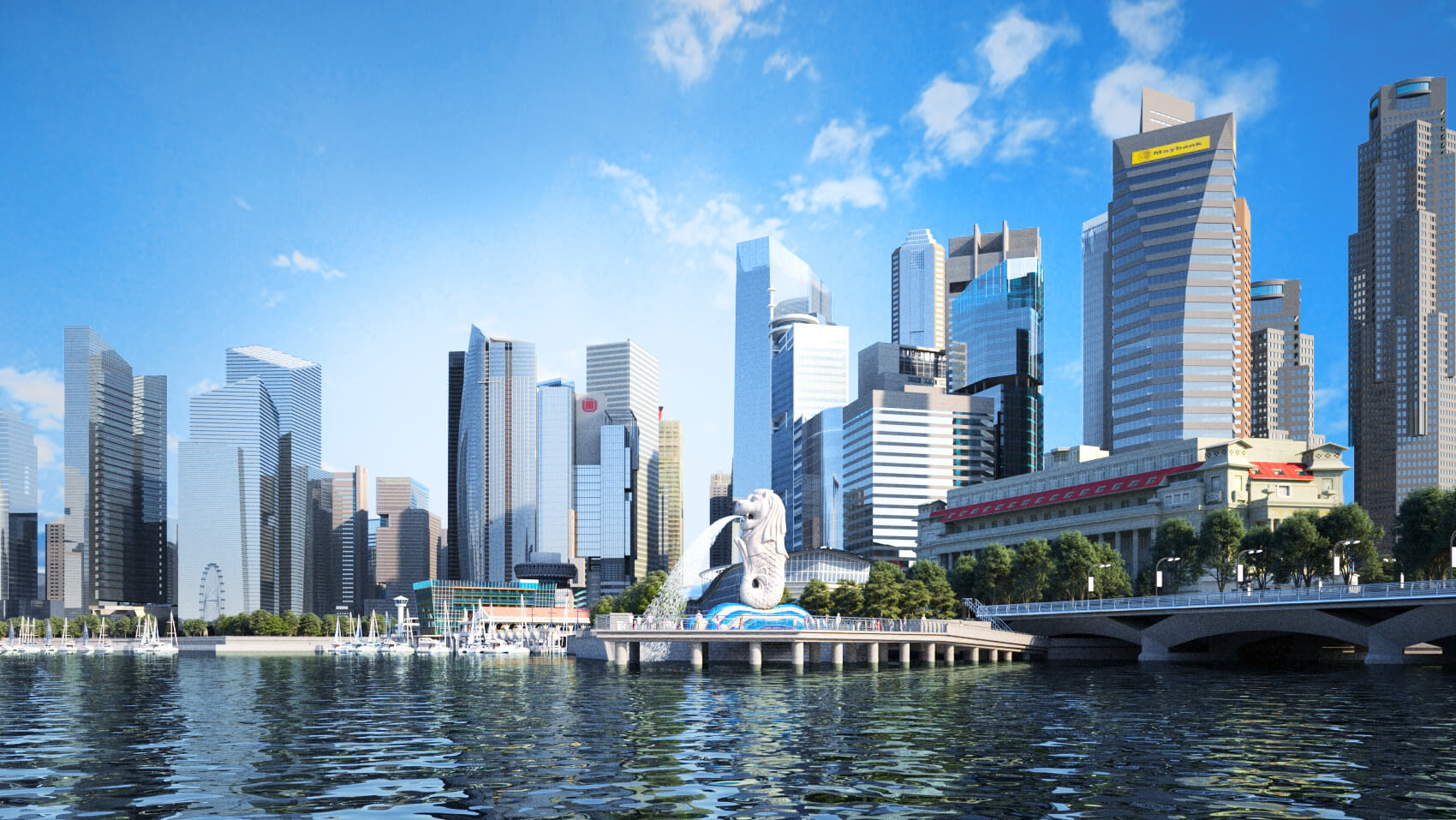 Singapore Marina Bay Sands Singapore City 3D Model