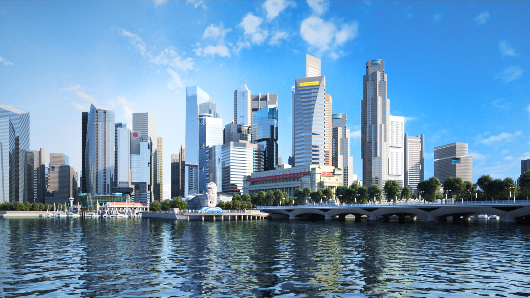 Singapore Marina Bay Sands Singapore City 3D Model