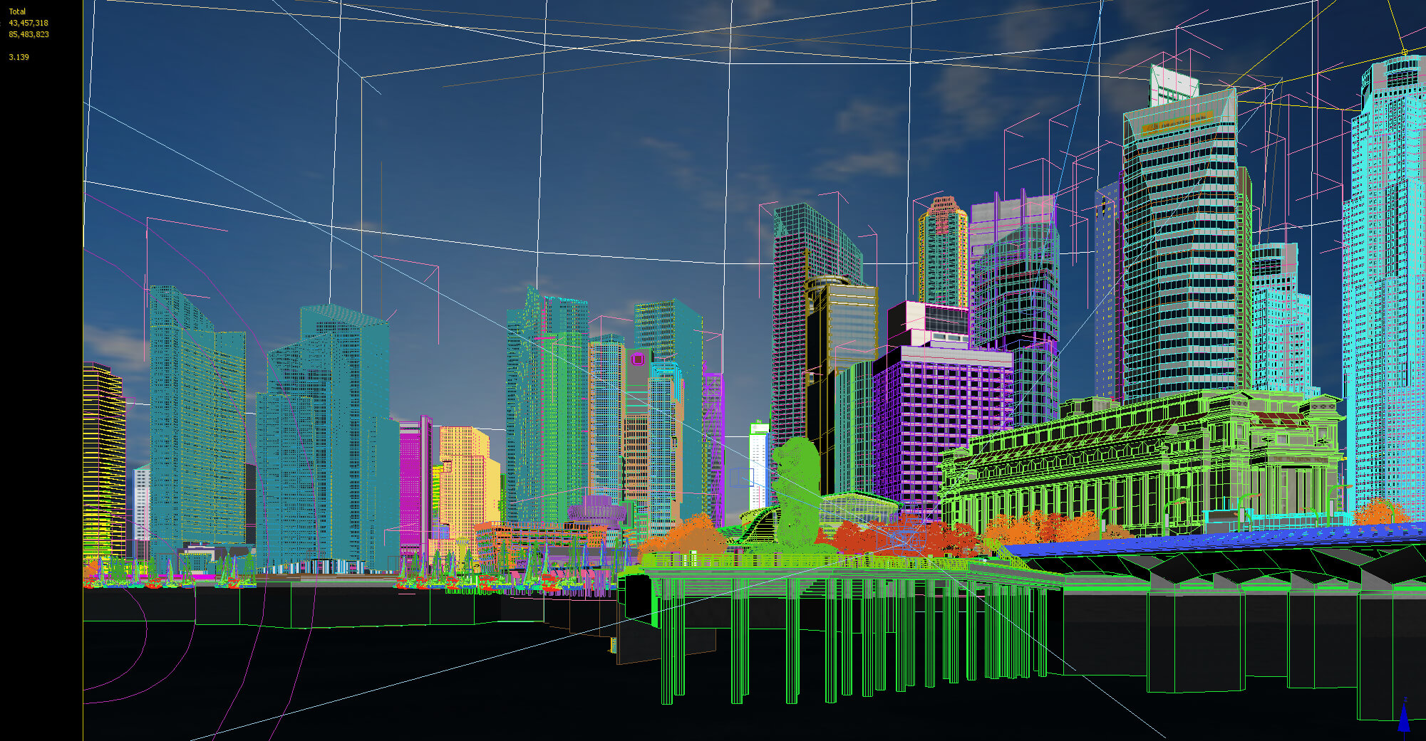 Singapore Marina Bay Sands Singapore City 3D Model