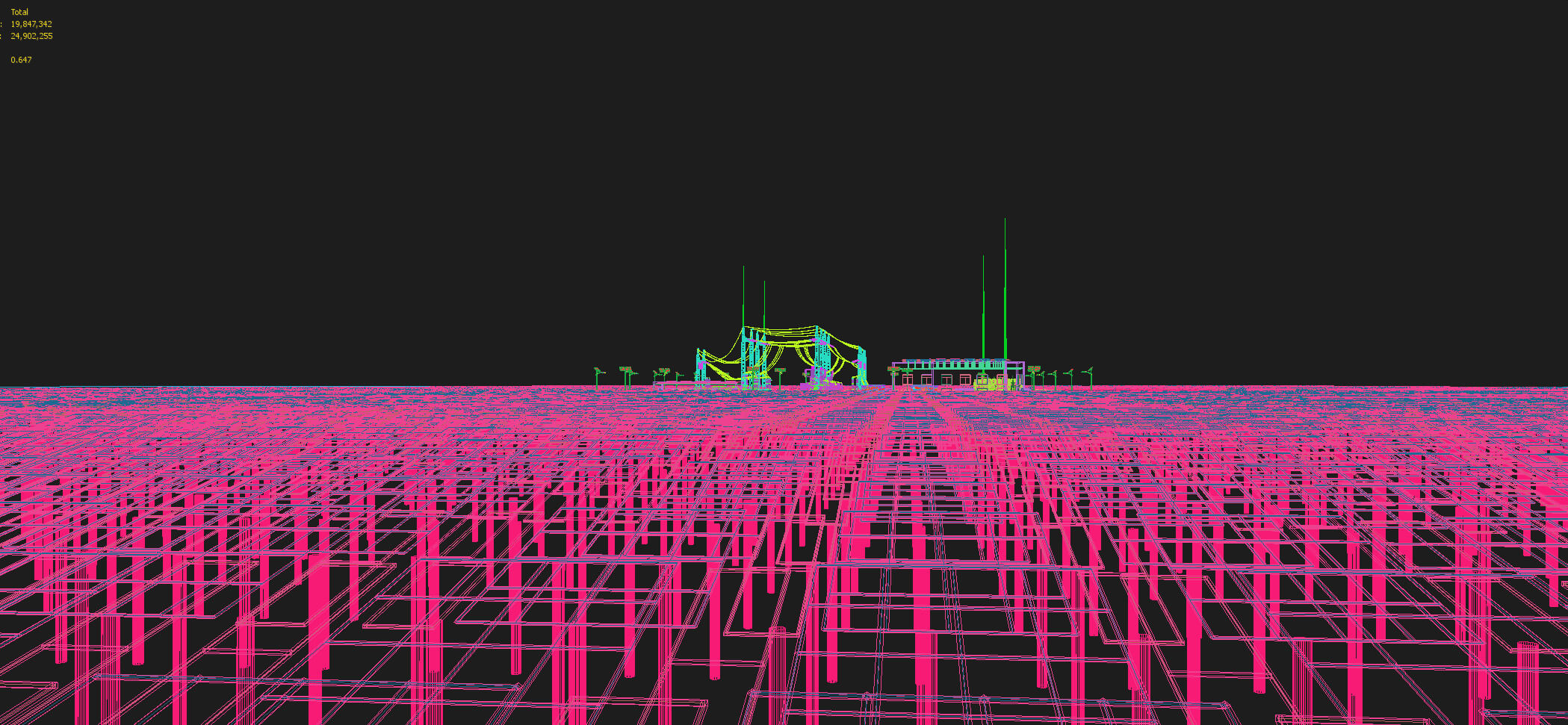 Solar Power Station With Substation and Energy Storage 3D Model