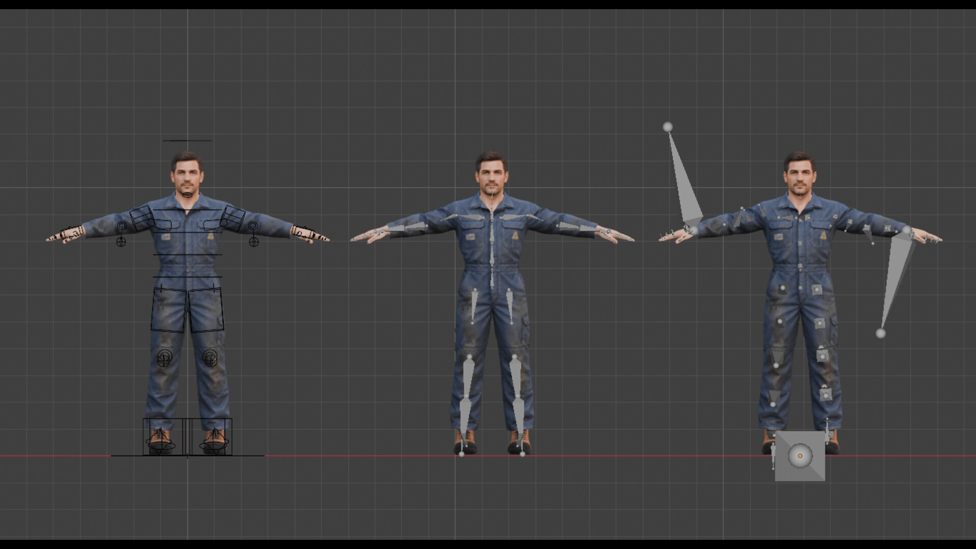 Mechanic Automotive Rigged 3D Model