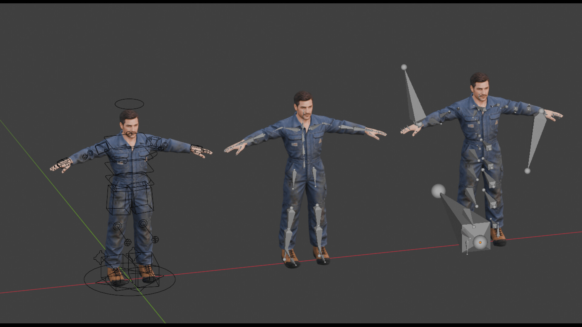 Mechanic Automotive Rigged 3D Model