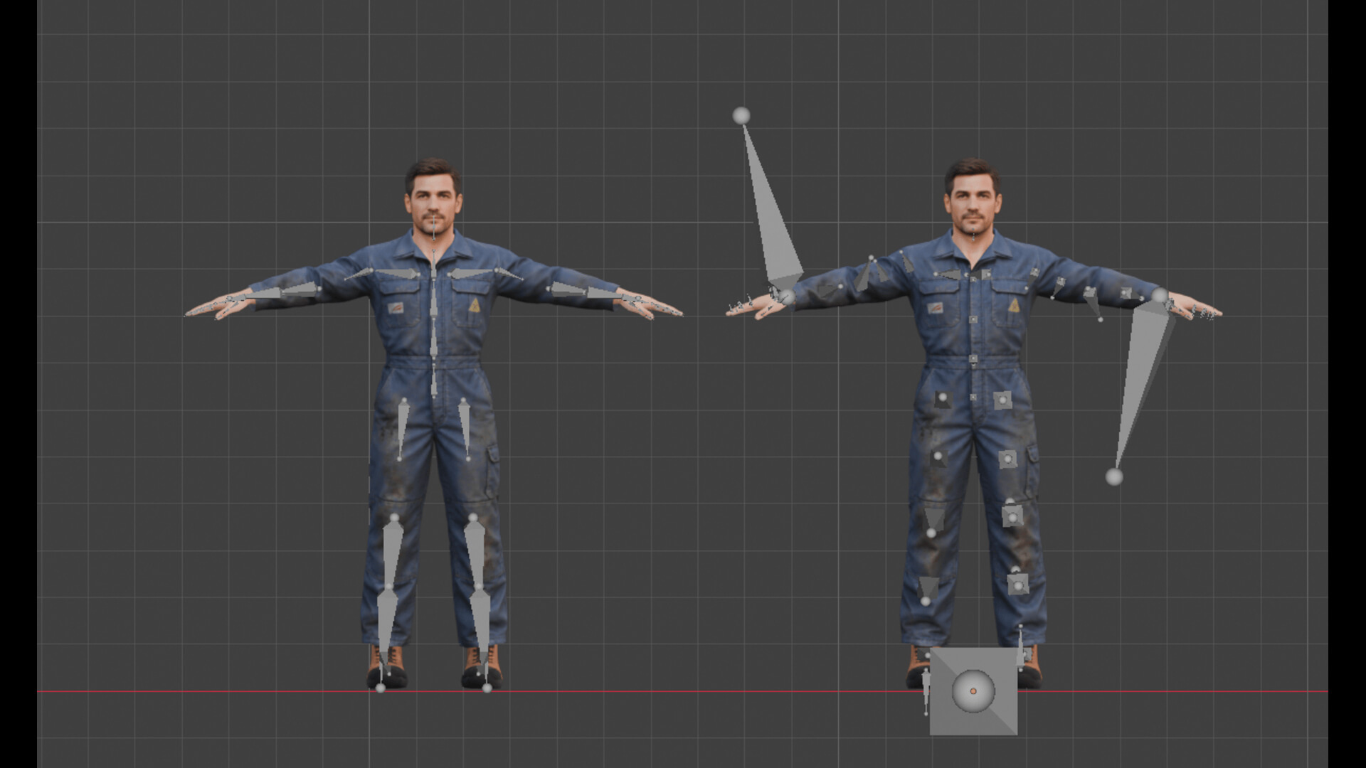 Mechanic Automotive Rigged 3D Model