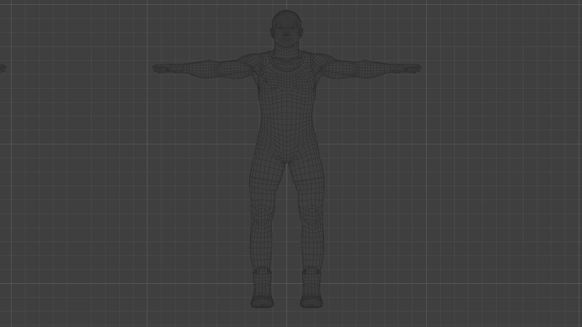 Rigged Lowpoly Wrestler Character 3D Model