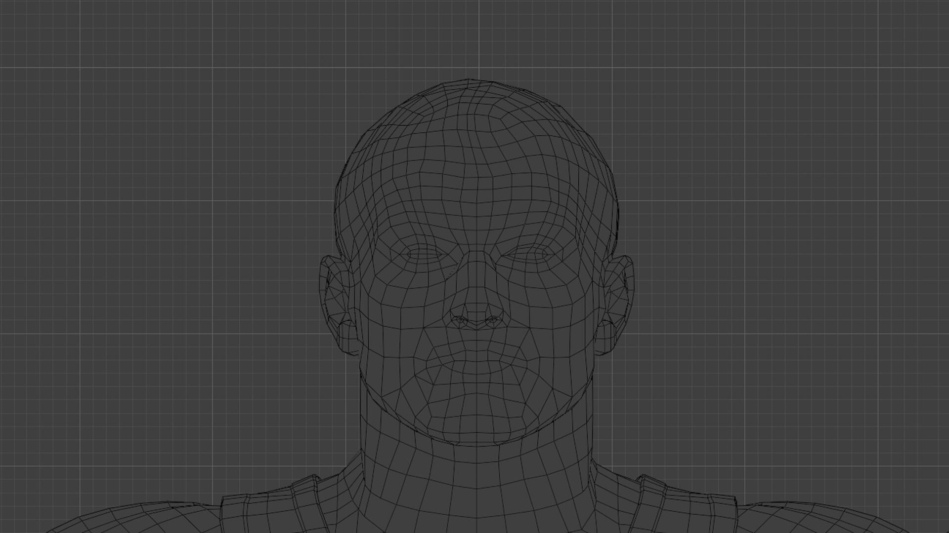 Rigged Lowpoly Wrestler Character 3D Model