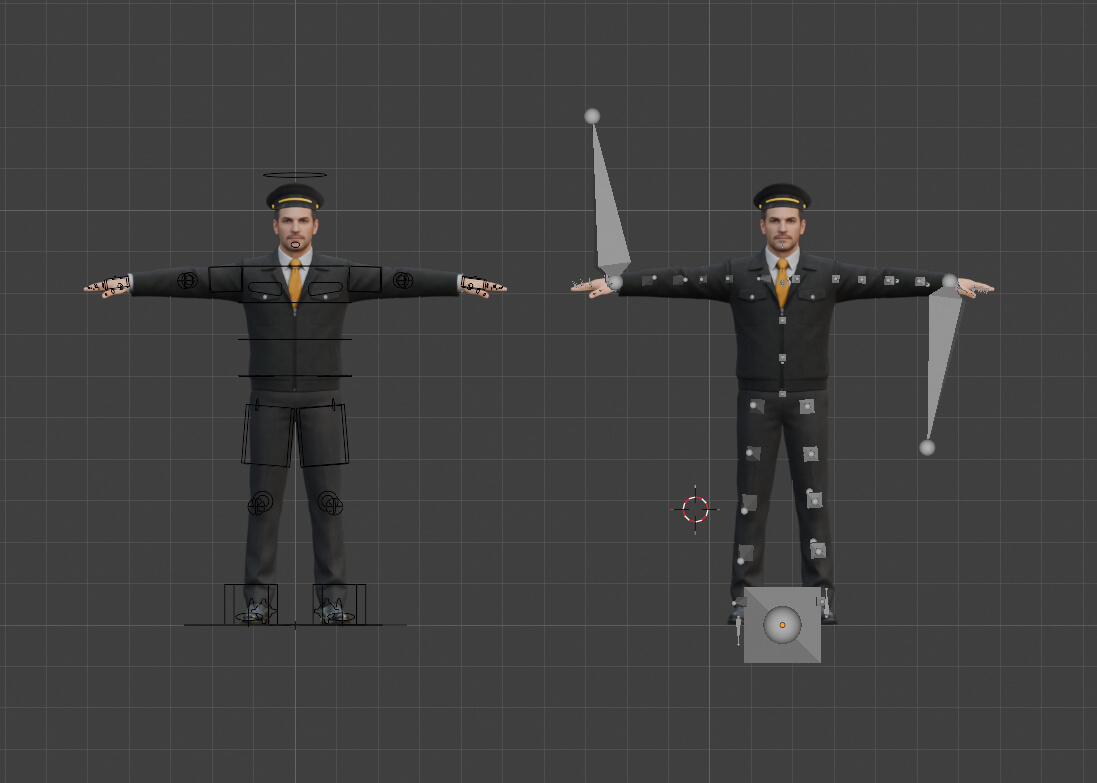 Taxi Driver Character Rigged 3D Model