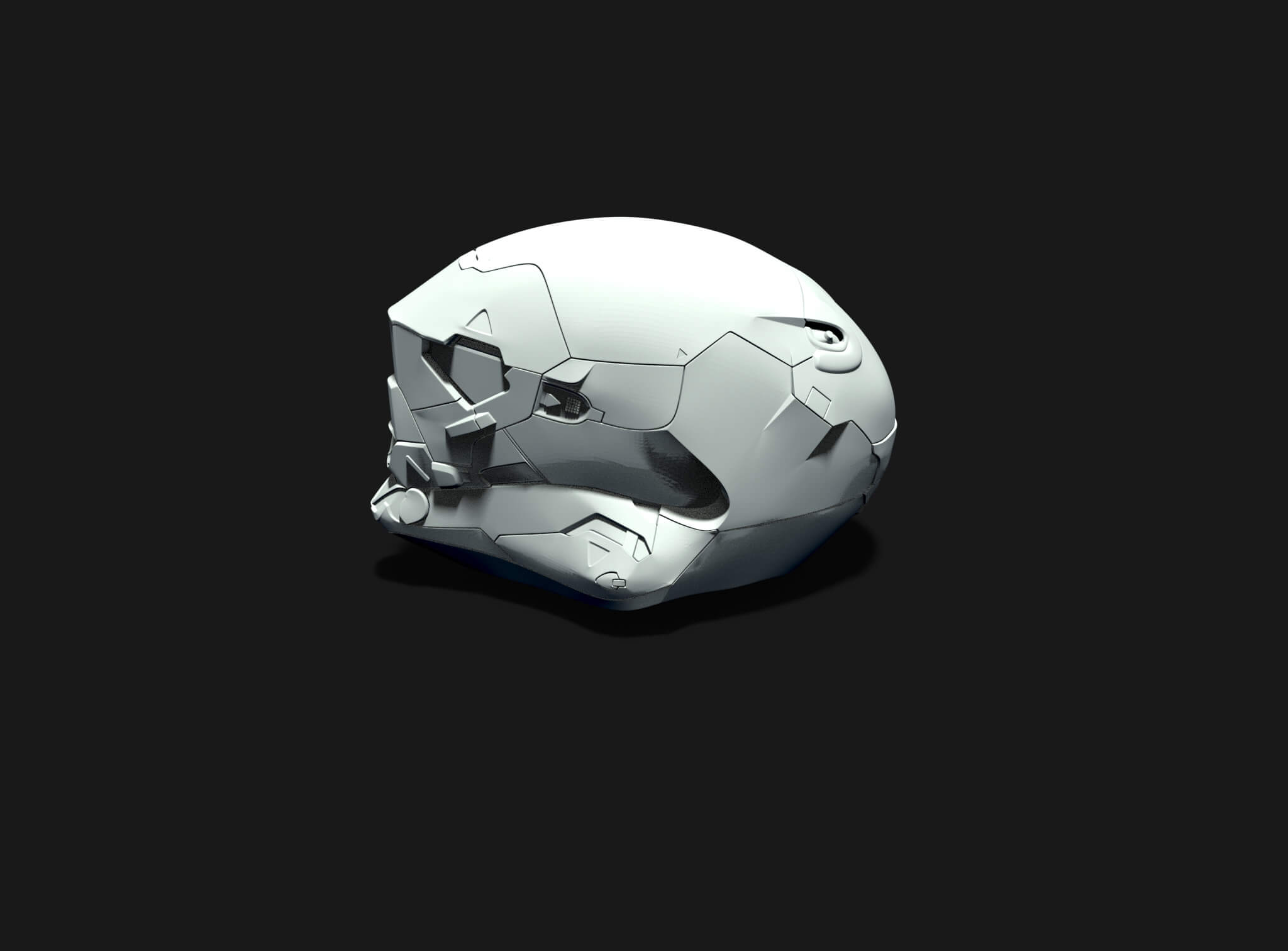 Anthem Helmet for 3D Printing 3D Model