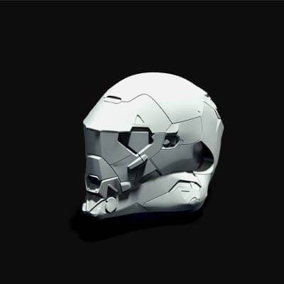 Anthem Helmet for 3D Printing