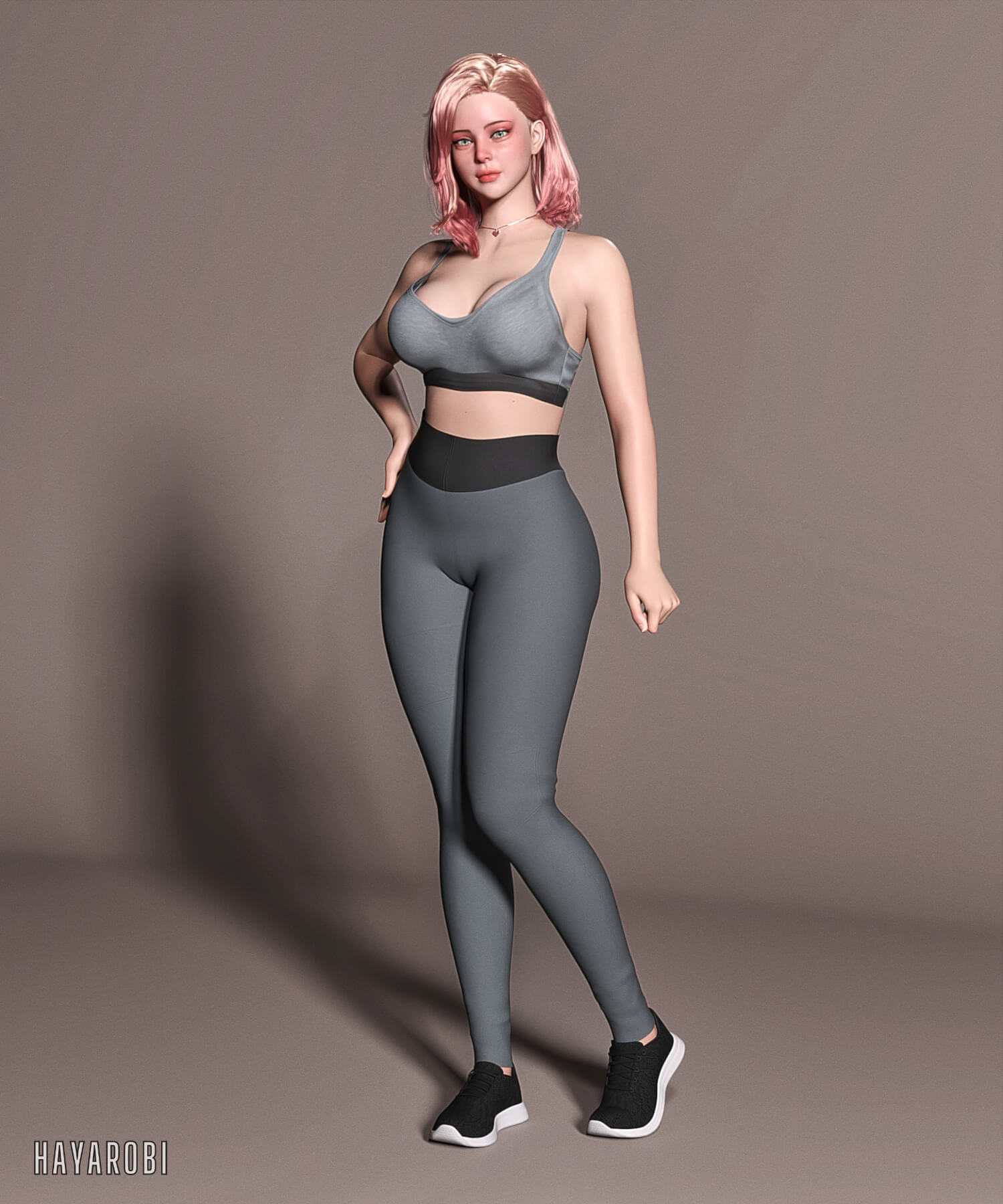 Kayla 02 3D Render, Digital Artwork by HAYAROBI