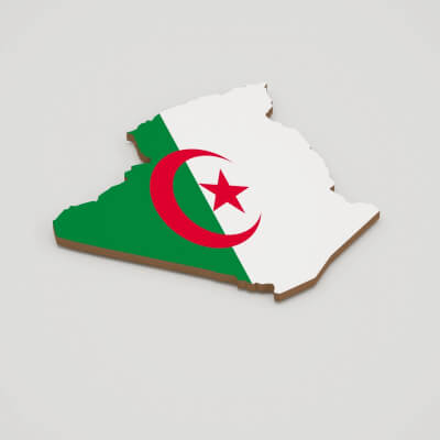 Algeria 3d map
