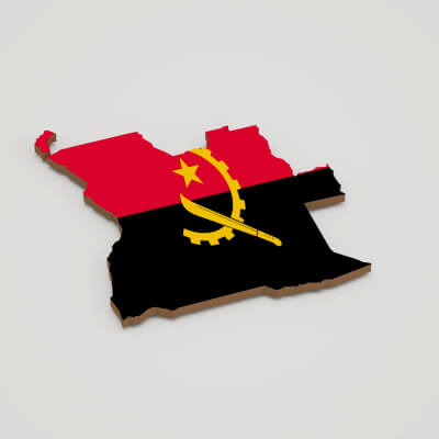 Angola 3D Map