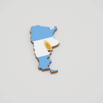 Argentina 3d map
