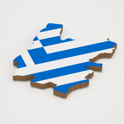 Athens Capital of Greece 3D Map