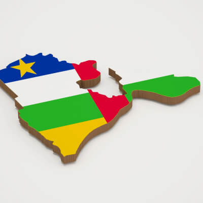 Bangui Capital of Central African Republic 3d Map