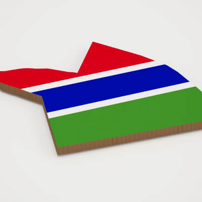 Banjul Capital of Gambia 3d Map