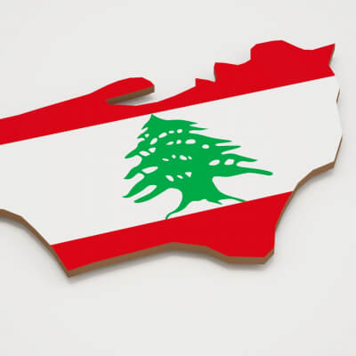 Beirut Capital of Lebanon 3D Map
