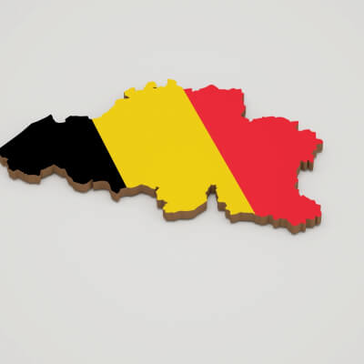 Belgium 3d map