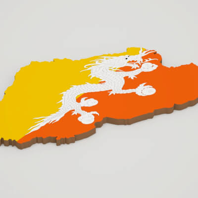 Bhutan 3D Map