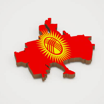 Bishkek Capital of Kyrgyzstan 3D Map