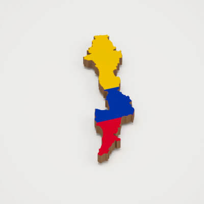 Bogotá Capital of Colombia 3D Map