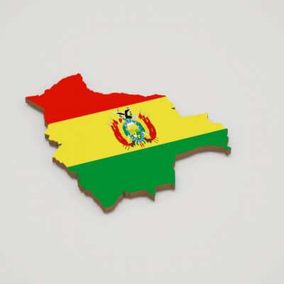 Bolivia 3D Map