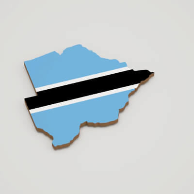 Botswana 3D Map
