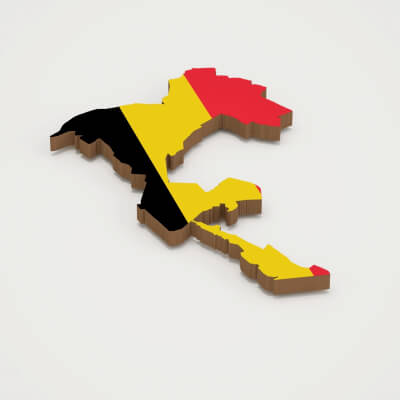 Brussels Capital of Belgium 3d Map