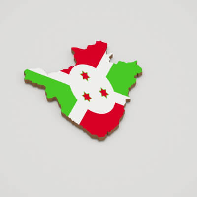 Burundi 3D Map