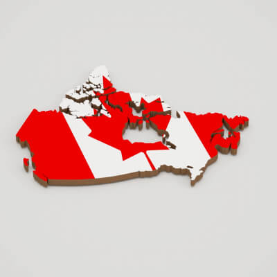 Canada 3D Map