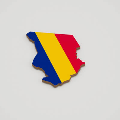 Chad 3D Map model