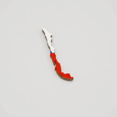Chile 3D Map