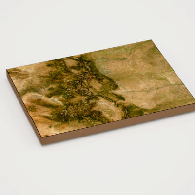 Colorado Realistic 3D Terrain Map