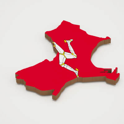 Douglas Capital of Isle of Man 3d Map