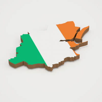 Dublin Capital of Ireland 3d Map