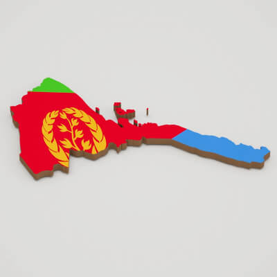 Eritrea 3D Map