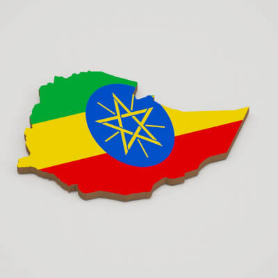 Ethiopia 3D Map