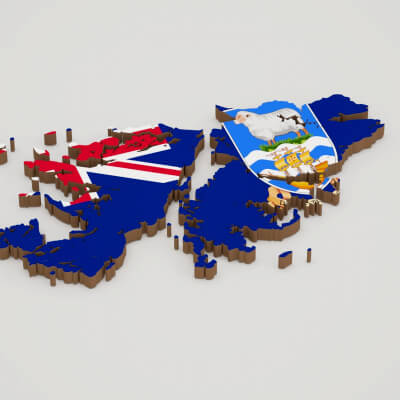 Falkland Islands 3D Map