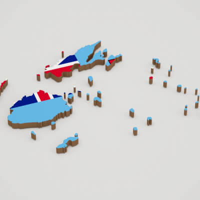 Fiji 3D Map Model