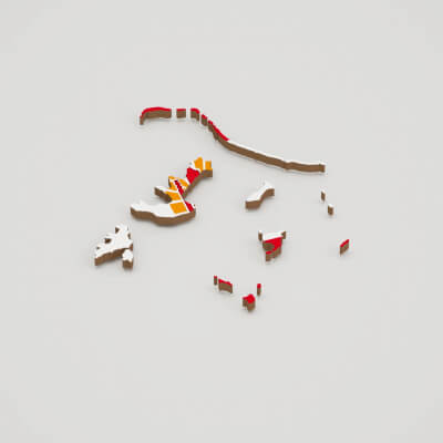 French Polynesia 3D Map