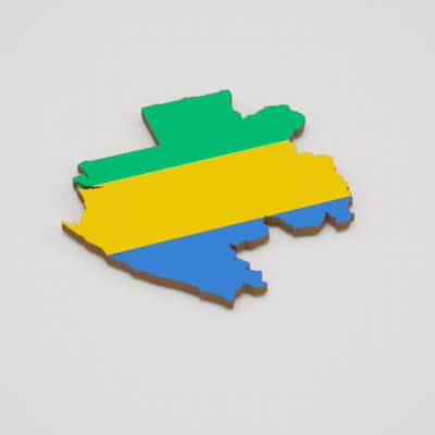 Gabon 3D Map