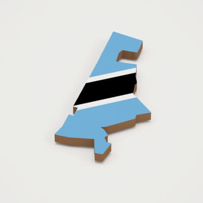 Gaborone: Capital of Botswana 3D Map