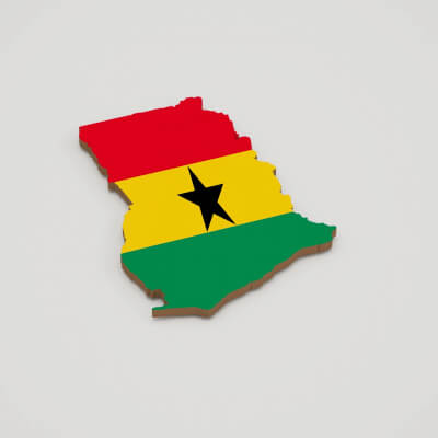 Ghana 3D Map