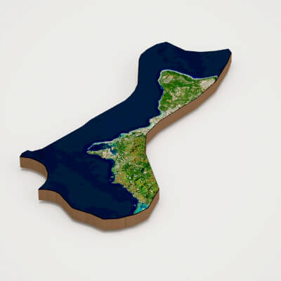 Guam Realistic 3D Terrain Map
