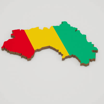 Guinea 3D Map