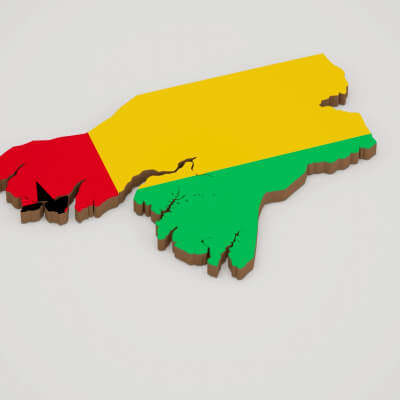 Guinea-Bissau 3D Map