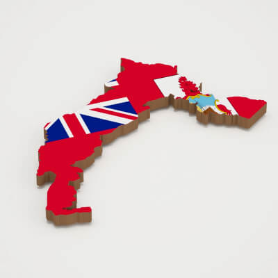 Hamilton Capital of Bermuda 3D Map