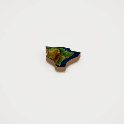 Hawaii Realistic 3D Terrain Map