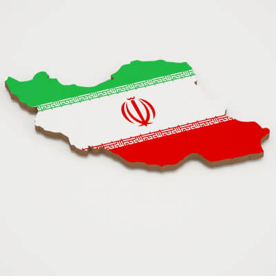 Iran 3D Map model