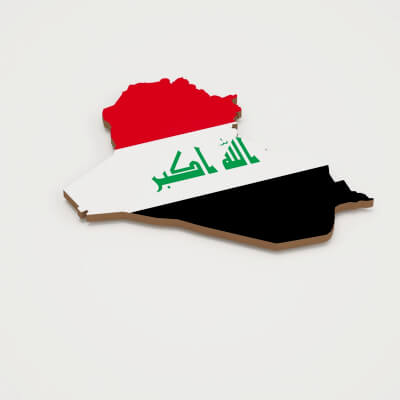 Iraq 3D Map model
