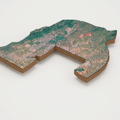 Islamabad Capital of Pakistan Realistic 3D Terrain Map